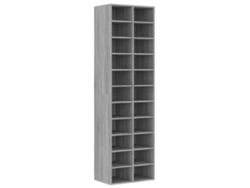 Zapatero derivado de madera gris Sonoma 54x34x183 cm EXCLUSIVO MAISON