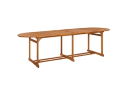 Mesa de comedor VIDAXL Marrón Madera de acacia (280x90x75 cm)
