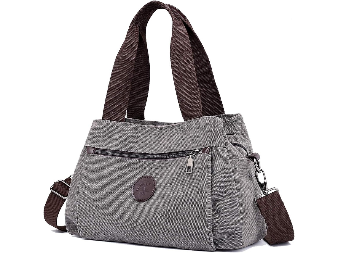 Bolsas De Lona Crossbody Para Mulheres, Bolsas De Bolsa Multicompartimento 