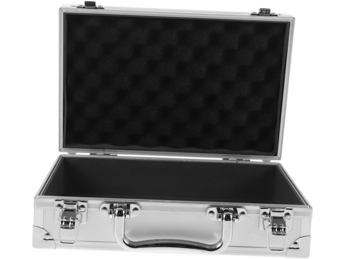 Caja de herramientas Slowmoose, accesorios, estuche de aluminio, plateado.