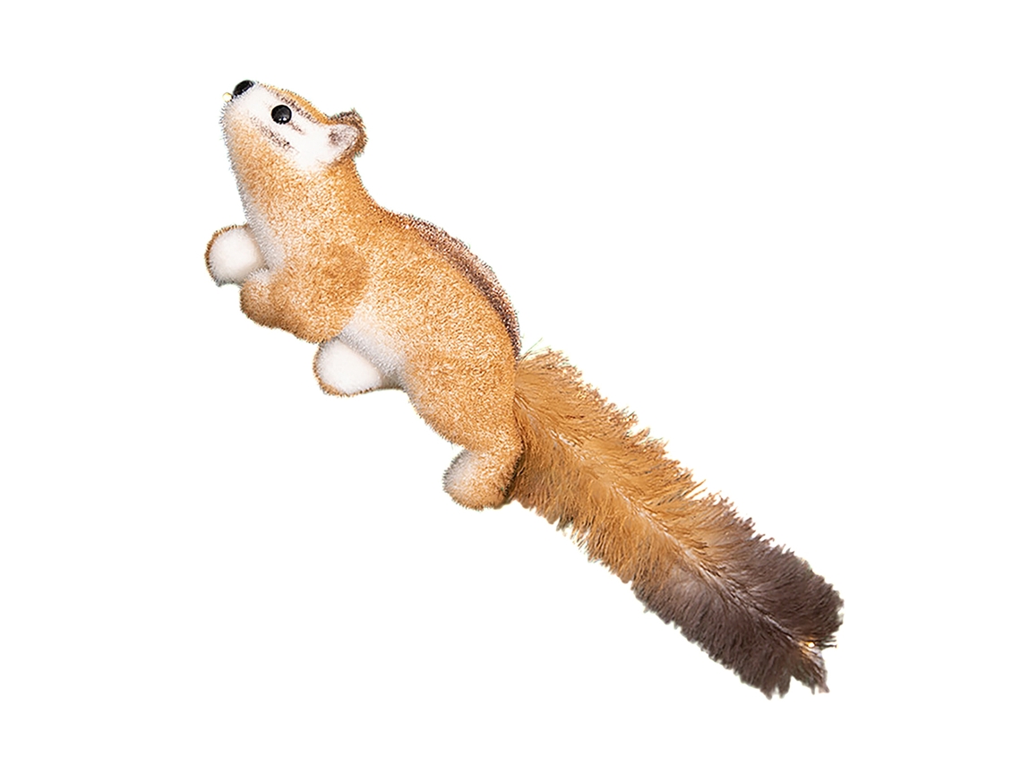 Lindo Adorno De Ardilla Para Árbol De Navidad, Muñeco Simulado, Decorativo, Lindo Adorno Navideño