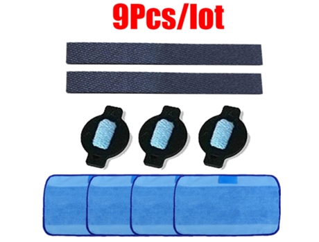 9 unids/lote rueda de robot neumático paño de mopa tapa de agua reemplazo para iRobot braava 320 380 381 380T 390 390T Mint 4200 4205 5200 5200C