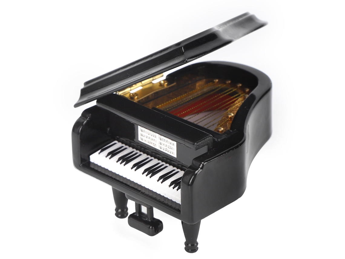 Modelo de piano en miniatura, madera de tilo, instrumento musical, regalo decorativo
