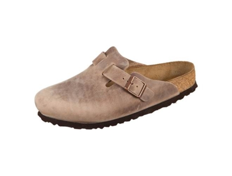 Sandalias de Mujer BIRKENSTOCK Boston Tabacco Brown Leder Piel Marrón (39)