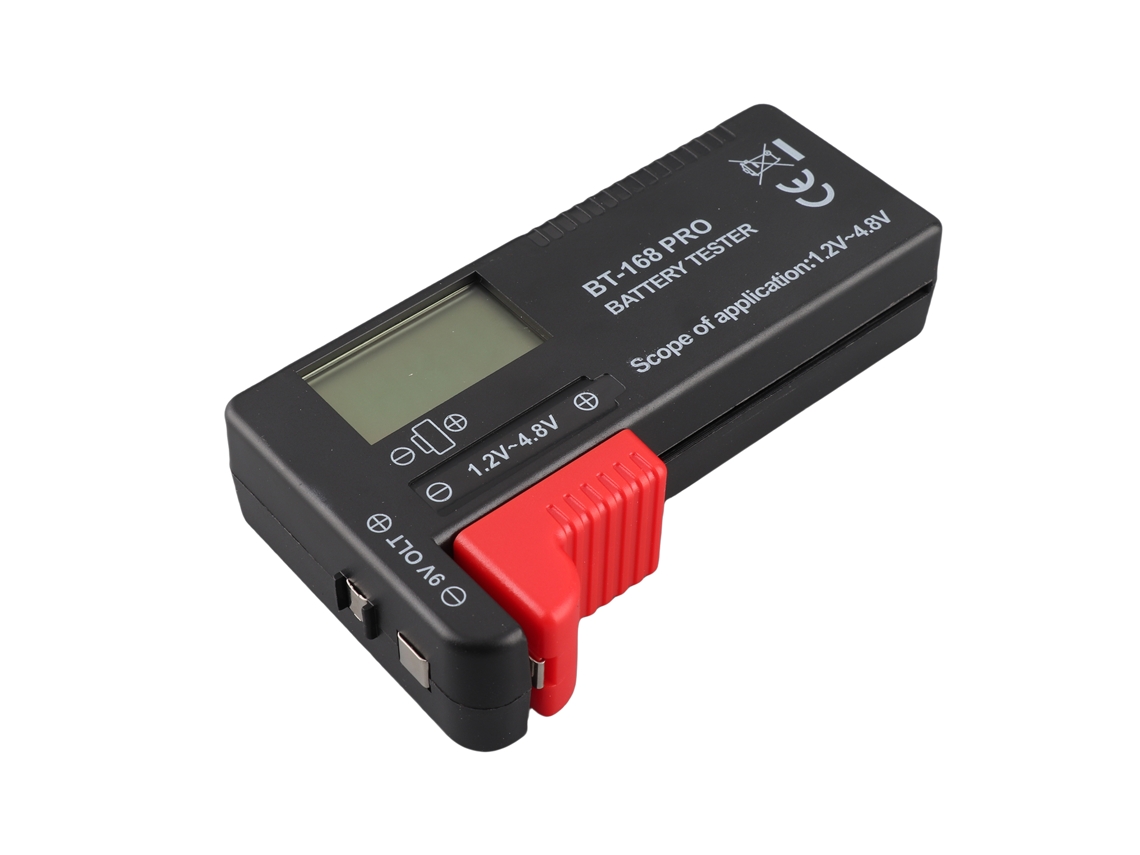 Comprobador De Baterías Universal Para Pilas Aa, Aaa, Cd, 9v Y 1.5v (pilas De Botón), Medidor De Nivel De Batería Portátil Para Uso Doméstico.