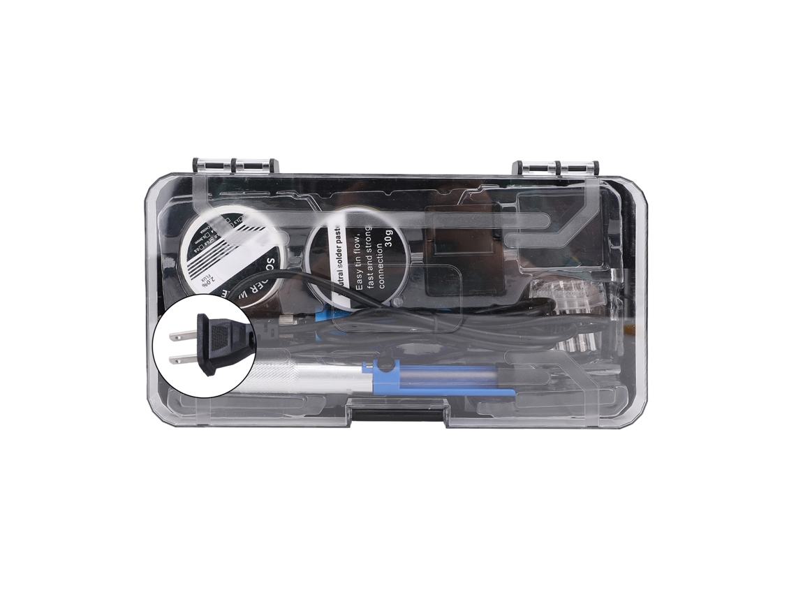 Kit De Soldador De 60 W Con Temperatura Ajustable De 200 A 450 °c Para Reparaciones Electrónicas, Enchufe Estadounidense De 110 V.