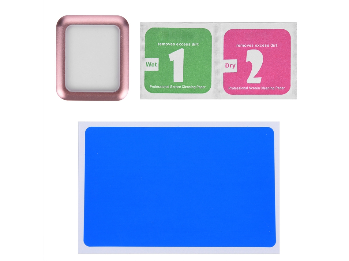 Protector De Pantalla De Vidrio Templado Para Apple Watch Ultra Delgado Hd 42mm Rosa Oro