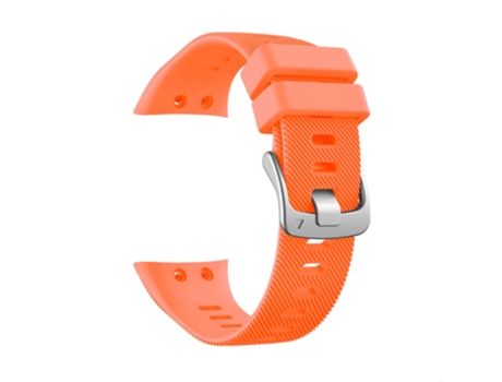 Correa de Silicona hebilla de plata para Garmin Forerunner 45S - anaranjado