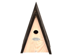 Casota de Pájaros ESSCHERT DESIGN (Madera - Negro - 16,3 x 18,2 x 27,5 cm)