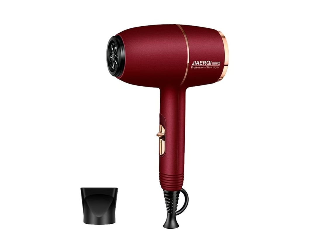 Secador de cabelo alta velocidade e potência. Cuidado capilar e fluxo de ar forte. Uso doméstico.