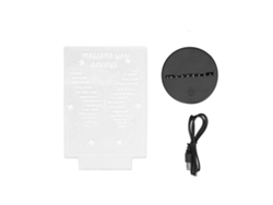 Luz nocturna 3D con control táctil de 7 colores con animales, letras, USB, batería recargable