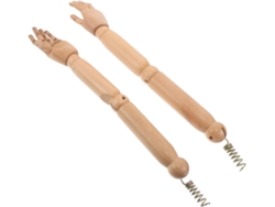 Maniquí De Brazo Articulado De Madera Con Articulación Flexible, Tacto Realista Y Pose Ajustable.