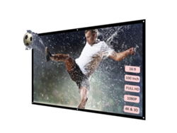 Pantalla de proyección plegable HD portátil Aetheria de 100 pulgadas (relación de aspecto 16:9) para montaje en pared en cine en casa (interiores y exteriores)