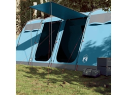 Tienda de campaña tipo túnel familiar para 10 personas, impermeable, azul.
