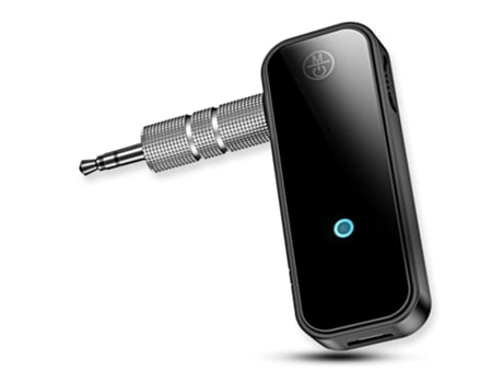 BISBISOUS C28 Adaptador Bluetooth Transmisor y Receptor Aux 3,5 Mm 2 en 1 para TV y Pc Negro