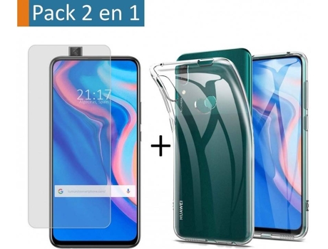 Carcasa + Protector de Pantalla Huawei P Smart Z TUMUNDOSMARTPHONE Gel Transparente Transparente