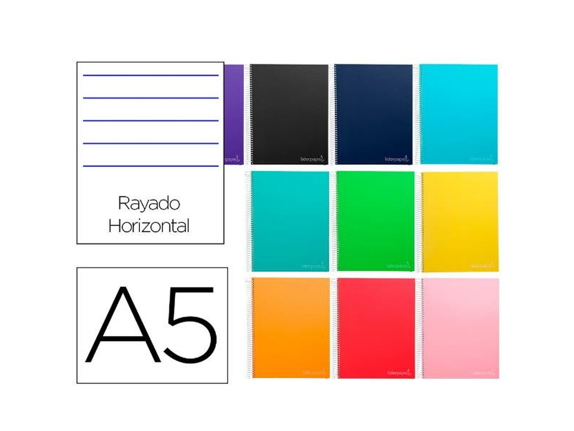 Cuaderno LIDERPAPEL BJ56 A5 140 Hojas
