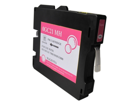 Cartucho de Tinta Compatible Ricoh Gc21 Magenta Tinta de Sublimación (405534 - 405538)