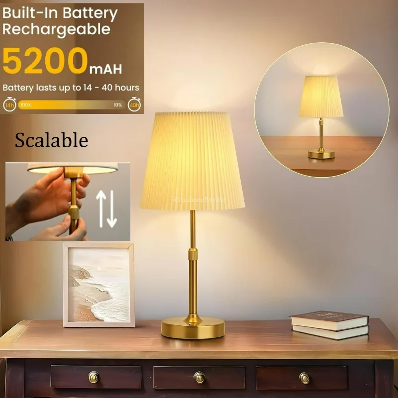 Luz Nocturna Ambiental, Ideal Para El Dormitorio, Recargable Por Usb, Luz Decorativa Sensible Al Tacto.