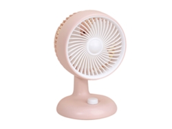 Ventilador De Escritorio Usb Portátil, Silencioso Y Recargable Con Potente Flujo De Aire Para Estudiantes Y Oficinas - Rosa Sakura