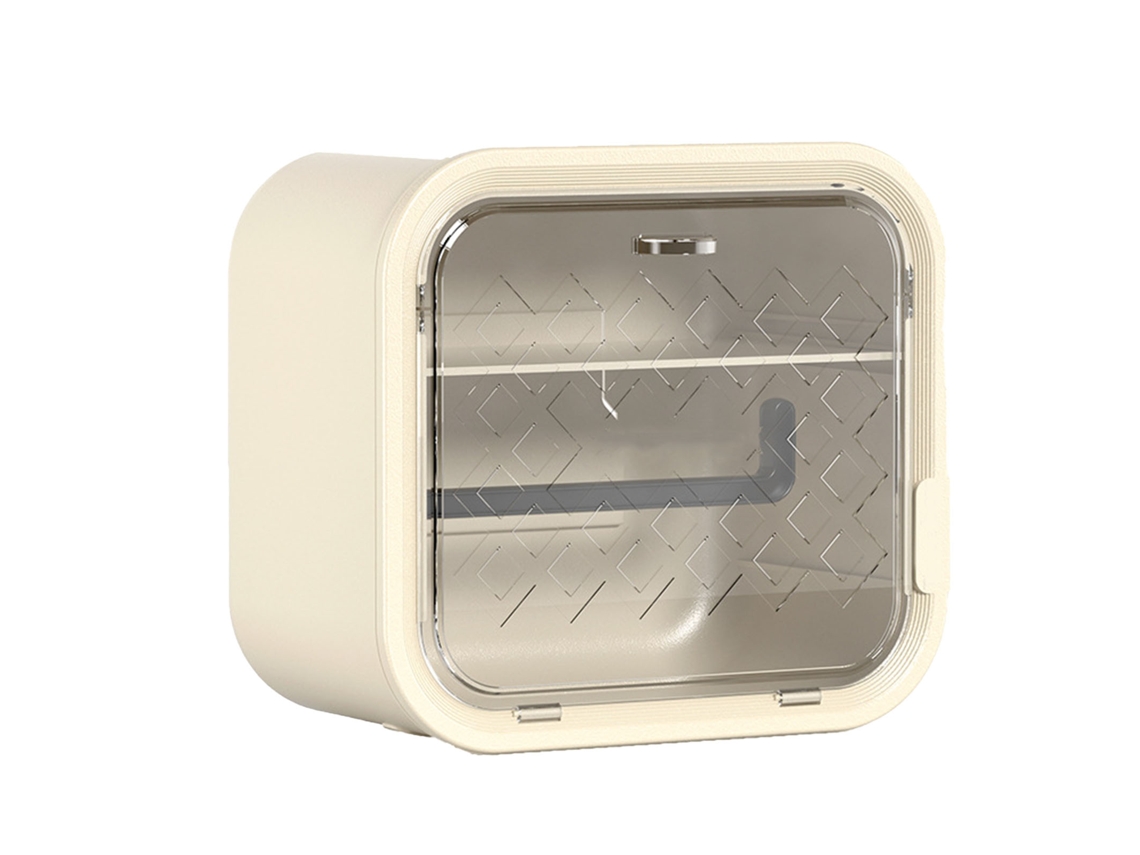 Portarrollos De Papel Higiénico De Dos Niveles Para Montaje En Pared Con Puerta Corredera, Estilo Moderno Y Sencillo Para El Baño.
