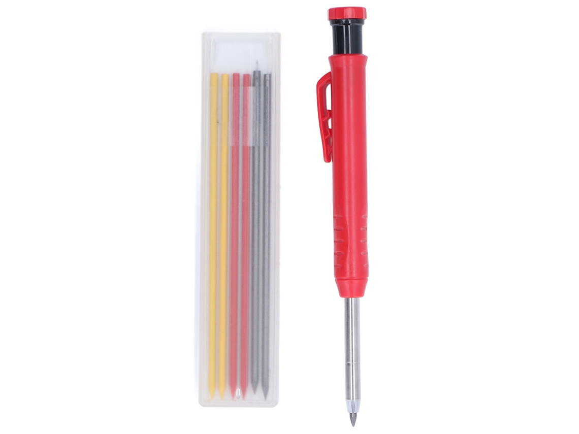 Rotulador Con Punta De Carburo De Tungsteno Para Carpintería, 2,8 Mm, Herramienta Multifuncional Con 3 Recambios De Color.