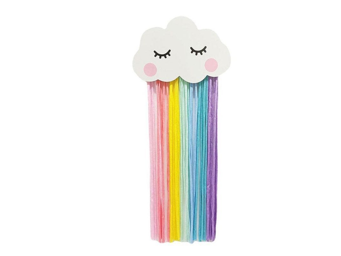 2026-organizador De Accesorios De Pelo Colgante Madera Con Cuerda Para Clips Arcos Diademas 23x65cm