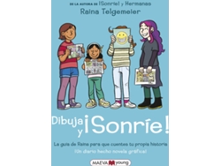 Libro Dibuja Y ¡Sonríe! de Raina Telgemeier (Español)