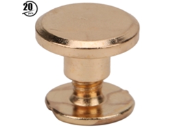 20 Remaches De Latón Para Cuadernos De Costura, Cierres De Cinturones, Oro, Plata, Bronce, 5 Mm