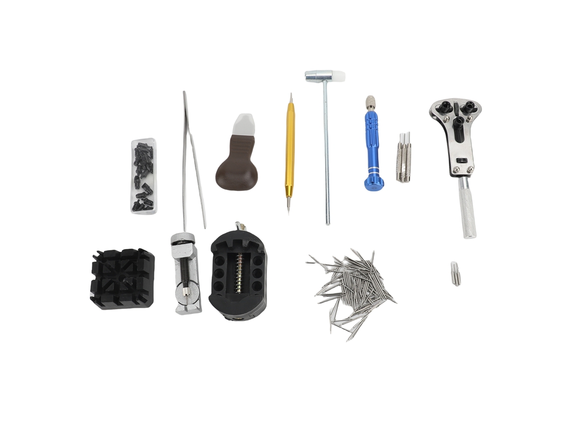 Kit de reparación de relojes, herramientas, reemplazo de batería y apertura de la caja.