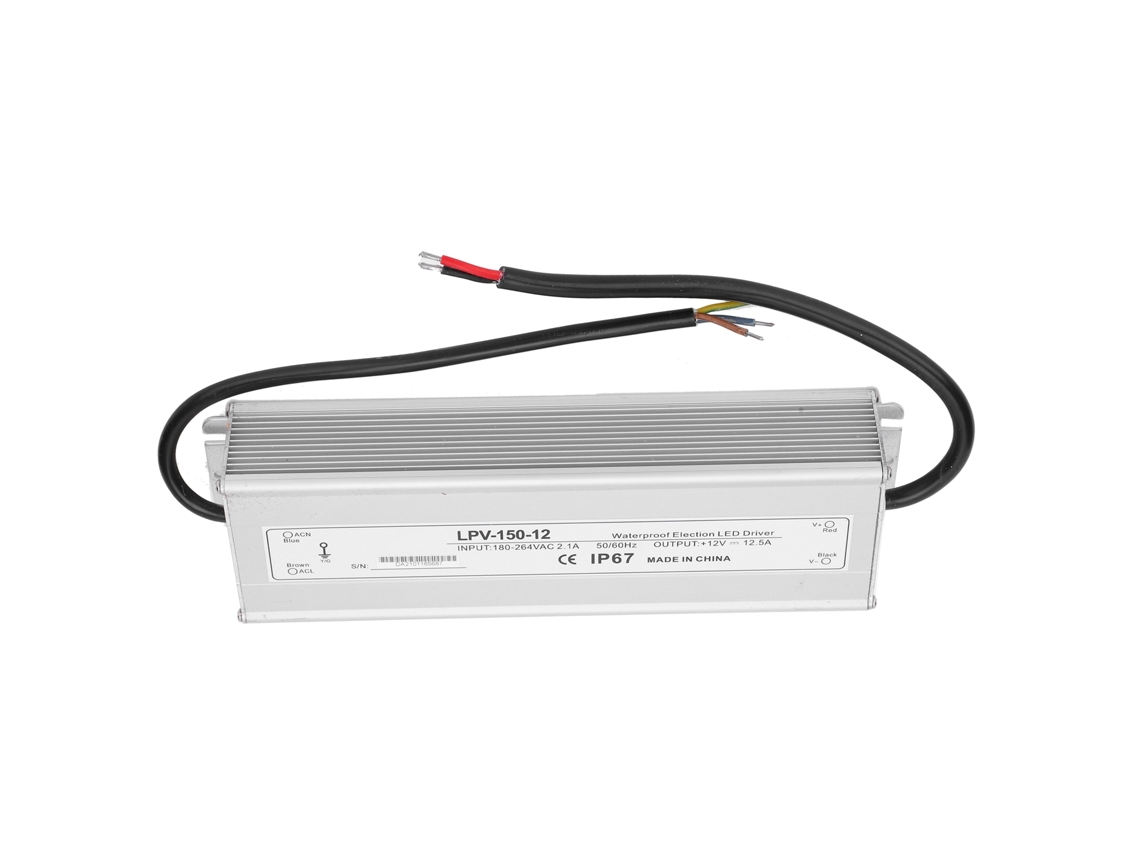Fuente De Alimentación Switching Ip67 Impermeable Protección Contra Sobretensión Dc12v 150w Lpv‑150‑12