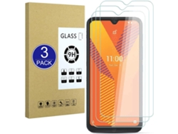 Conjunto de Protectores de Pantalla Compatíveis Protetora Dureza para Wiko Y62 HONGWE. Vidrio Templado (3un)