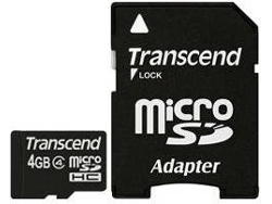 Tarjeta de Memoria TRANSCEND 4 GB MicroSDHC