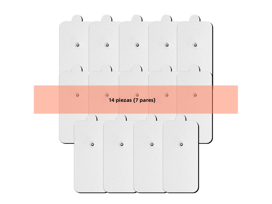 (14 Piezas Grandes) Parches De Electrodos Adhesivos Para Estimuladores Musculares Como