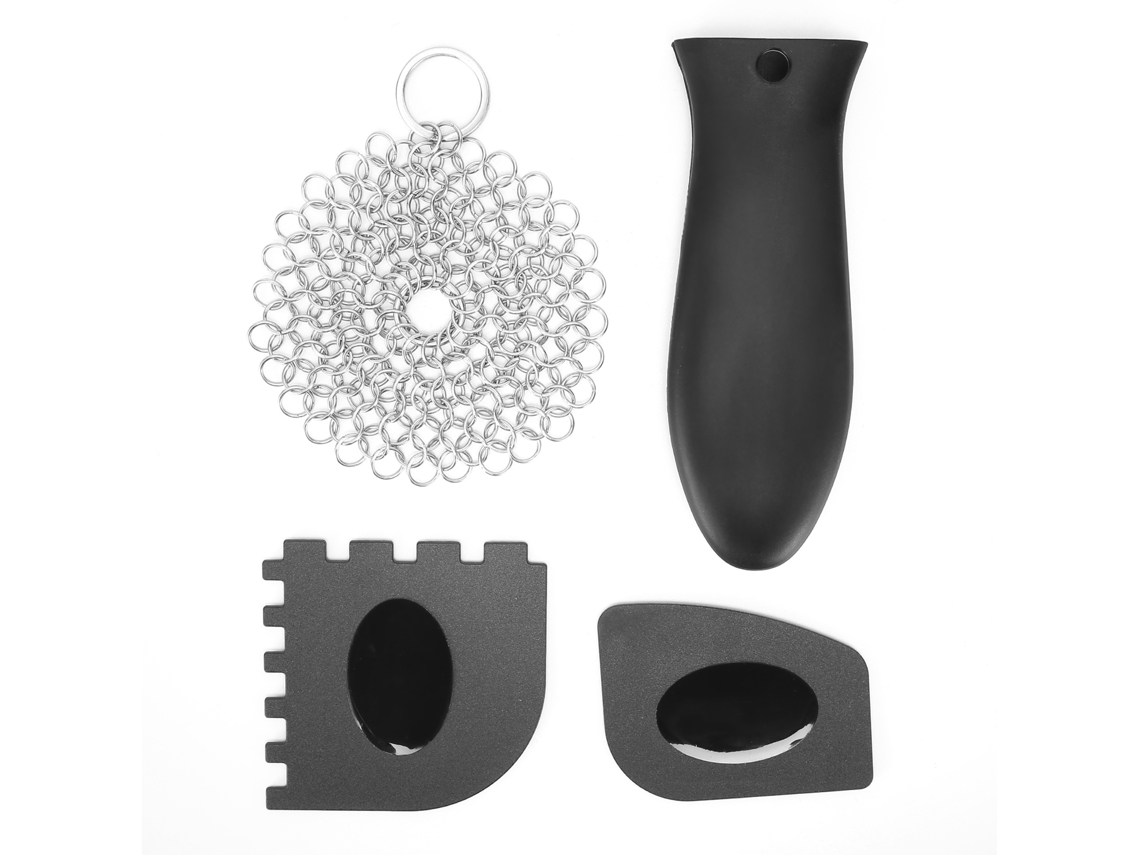 Kit de limpieza de cocina Baok con cepillo de acero inoxidable