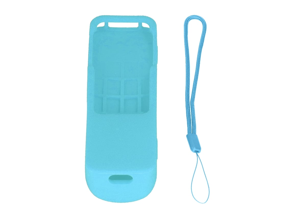 Capa De Silicone De Proteção Anti-derrubada Lavável Para Controle Remoto Ios Tv 4k Azul Turquesa