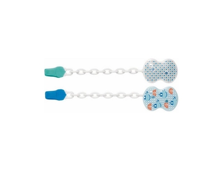 Chicco Clip Sujetachupete Azul