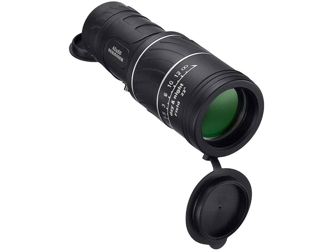 Telescopio militar HD, telescopio óptico monocular, potente telescopio portátil de largo alcance 40x60, Gusshious Black