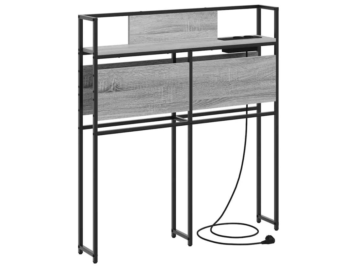 Cabecero con almacenaje y cabecero Sonoma, gris, 100 cm, MAISON EXCLUSIVE