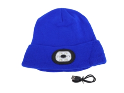 Gorro Musical Con Luz Led, Bluetooth 5.0, Recargable, Moderno, Multifuncional Para Correr De Noche, Ciclismo, Azul.
