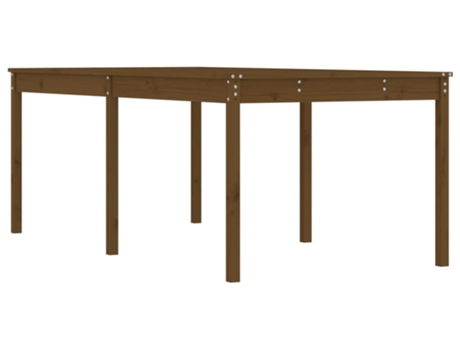 Mesa De Jardín VIDAXL Marrón Madera (203.5x100x76 cm)