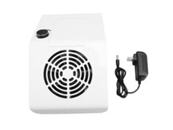 Colector de polvo para uñas de 80 W con succión ajustable y bajo nivel de ruido. Enchufe estadounidense.