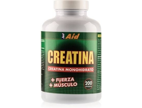 Complemento Alimenticio JUST AID Creatina Monohidrato (200 cápsulas)