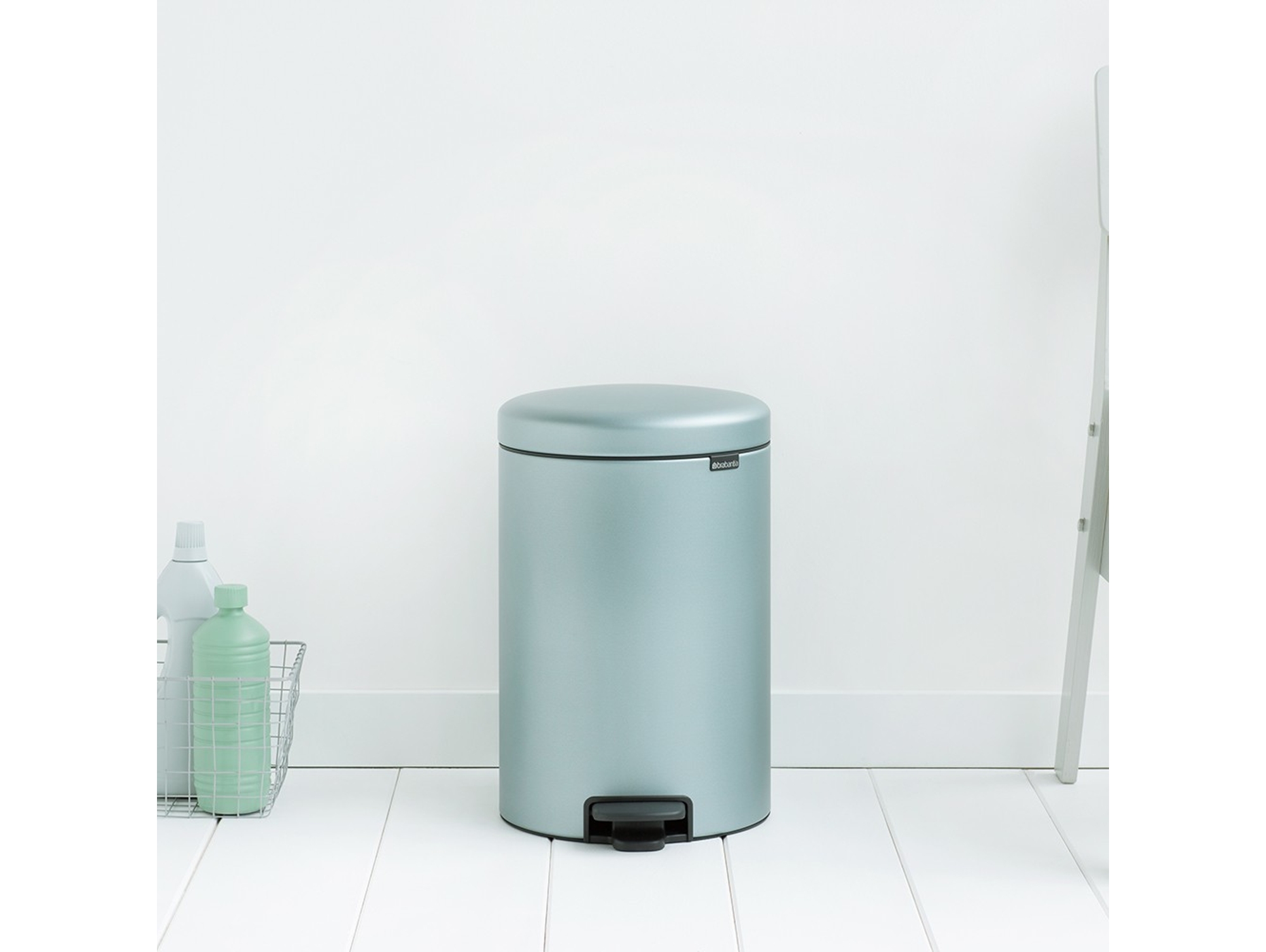 Cubo de Basura BRABANTIA Newicon (20 l - Plateado)