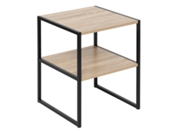 Mesita de Noche Aliaj FIVE Hierro MDF Beige (40x40x50cm)