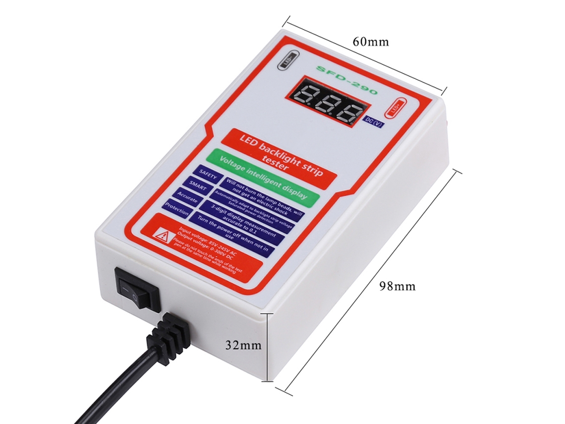 Probador Led Multifuncional De 0-300 V Para Retroiluminación De Tv, Lámparas De Tira Y Reparación De Paneles.
