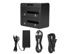 Estación De Acoplamiento De Discos Duros Sata Hdd/ssd De Doble Bahía De 2.5/3.5 Pulgadas Con Usb3.0