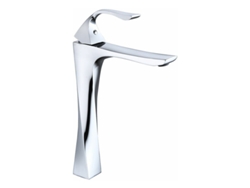 JILLIOPER Modern de grifo de baño, boquilla de cascada, acabado cromado, mangueras de conexión flexibles, tecnología de poder de aire, operación fácil, eficienc