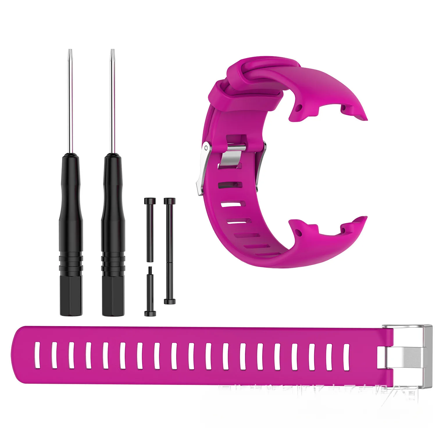 Pulseira para Relógio Suunto D4 D4i Novo, Pulseira de Mergulho em Silicone Macio CZHHMART Rosa
