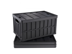 Juego de 3 cajas de almacenamiento plegables de 65L con tapa y asas Tekmaquinas